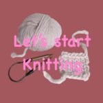 毛糸と編み針写真とブログのタイトル